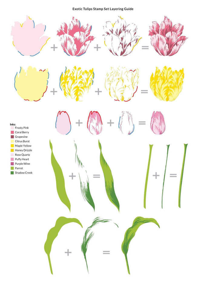 Photocentric Clear Stamps Exotic Tulips Stamp Set