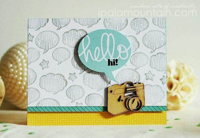 Photocentric Clear Stamps Faux Veneer Stamp Set