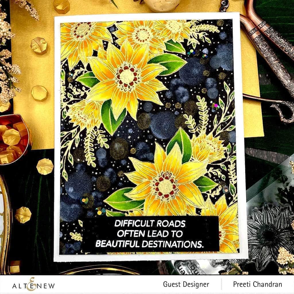 Photocentric Clear Stamps Floral Dahlia Stamp Set