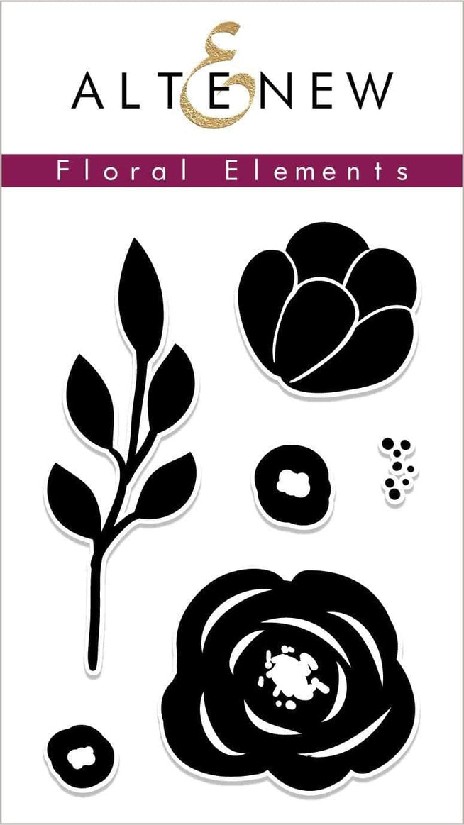 Photocentric Clear Stamps Floral Elements Stamp Set