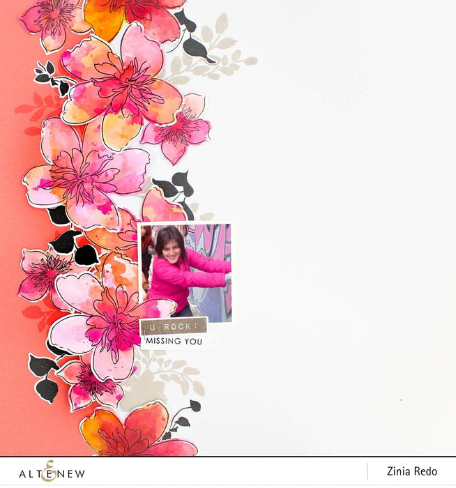Photocentric Clear Stamps Floral Shadow Stamp Set