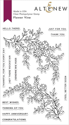 Photocentric Clear Stamps Flower Vine Stamp Set