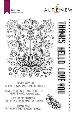 Photocentric Clear Stamps Folk Art Stamp Set