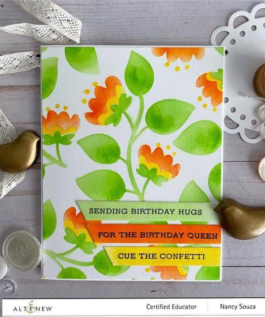 Photocentric Clear Stamps Folk Flowers Details Stamp Set