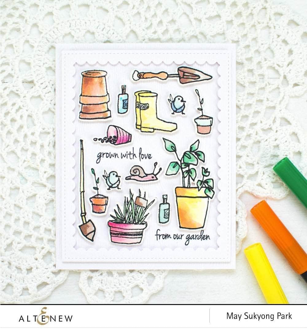 Photocentric Clear Stamps Garden Grow Stamp Set