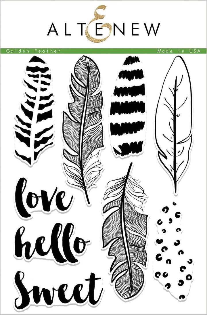 Photocentric Clear Stamps Golden Feather Stamp Set