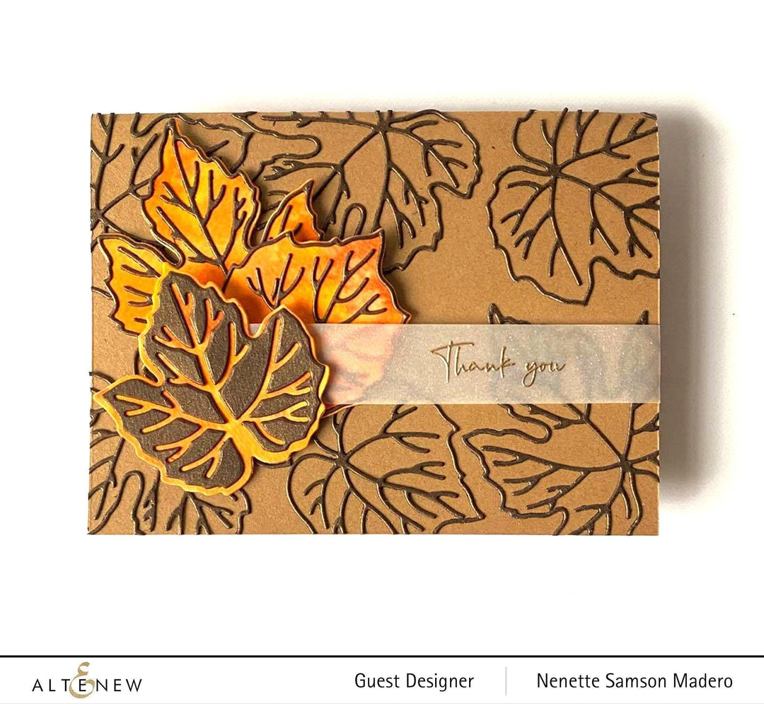 Photocentric Clear Stamps Grape Leaves Stamp Set
