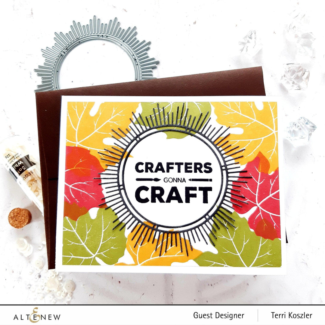Photocentric Clear Stamps Grape Leaves Stamp Set