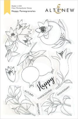 Photocentric Clear Stamps Happy Pomegranates Stamp Set