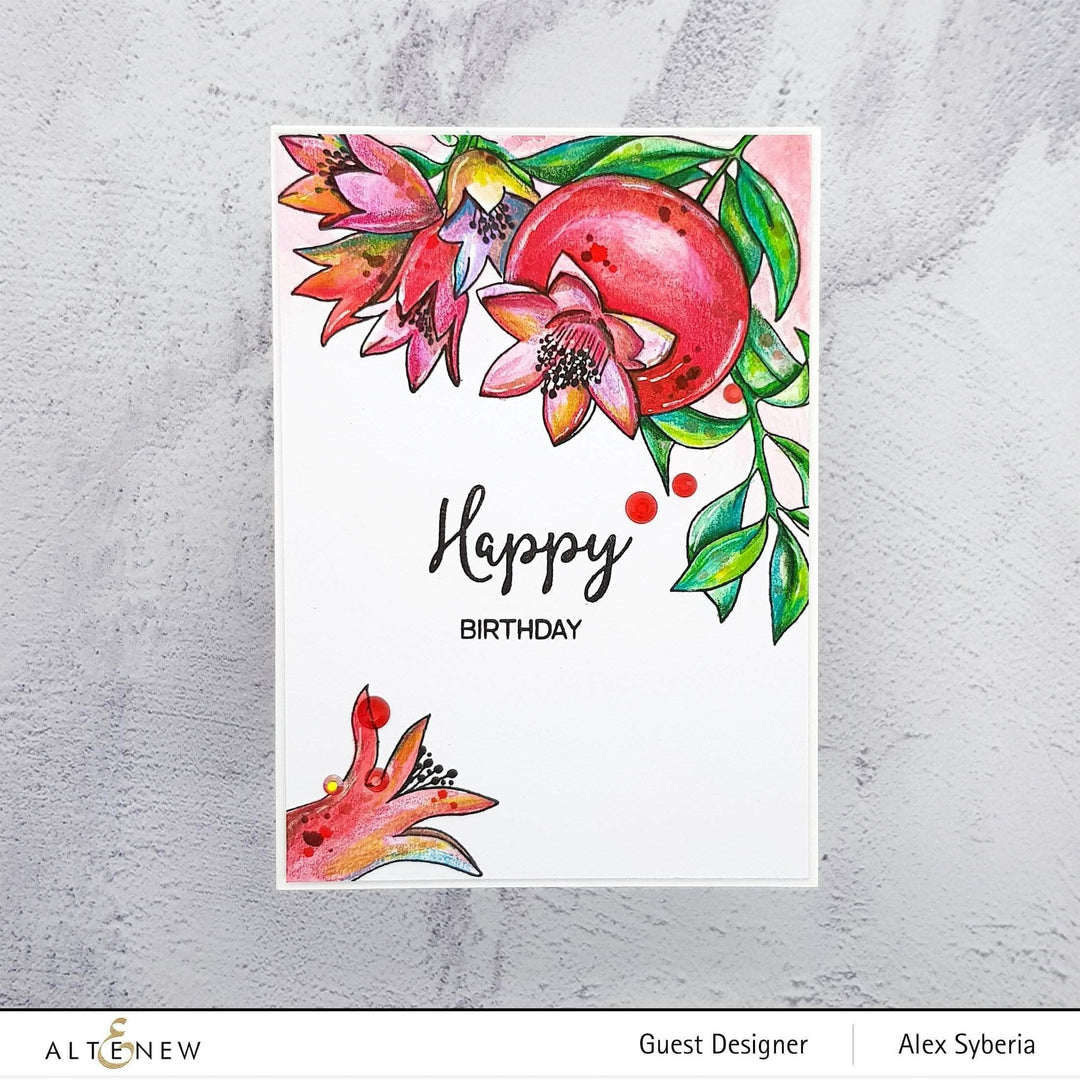 Photocentric Clear Stamps Happy Pomegranates Stamp Set