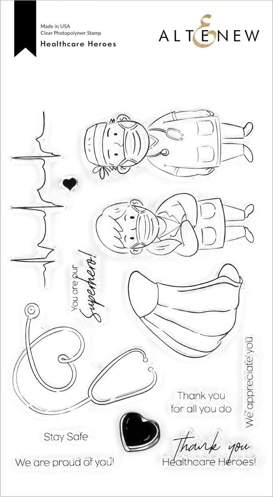 Photocentric Clear Stamps Healthcare Heroes Stamp Set