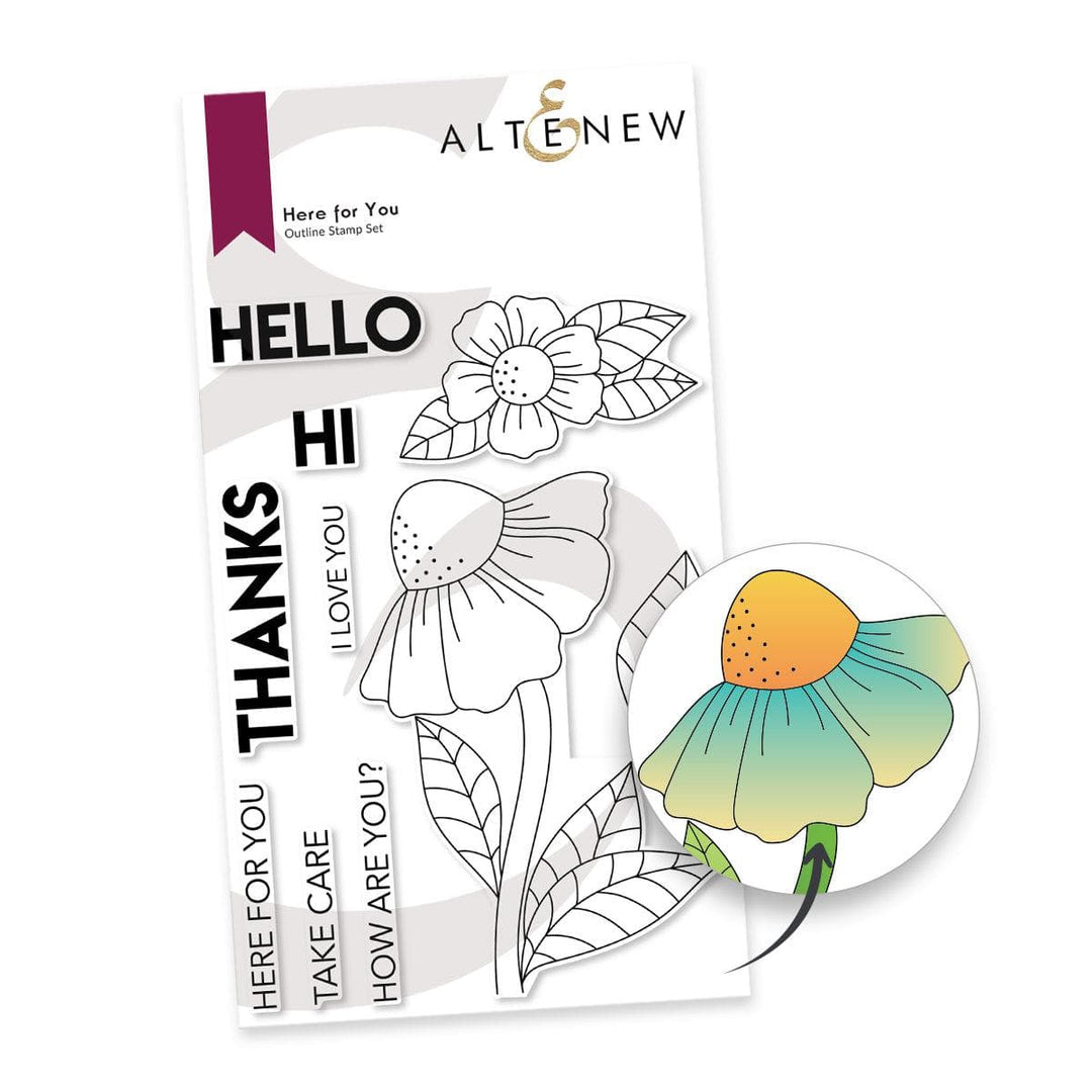Photocentric Clear Stamps Here for You Stamp Set