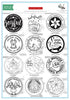 Photocentric Clear Stamps Holiday Seals Stamp Set by The Stamping Village
