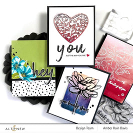 Photocentric Clear Stamps Inked Lotus Stamp Set