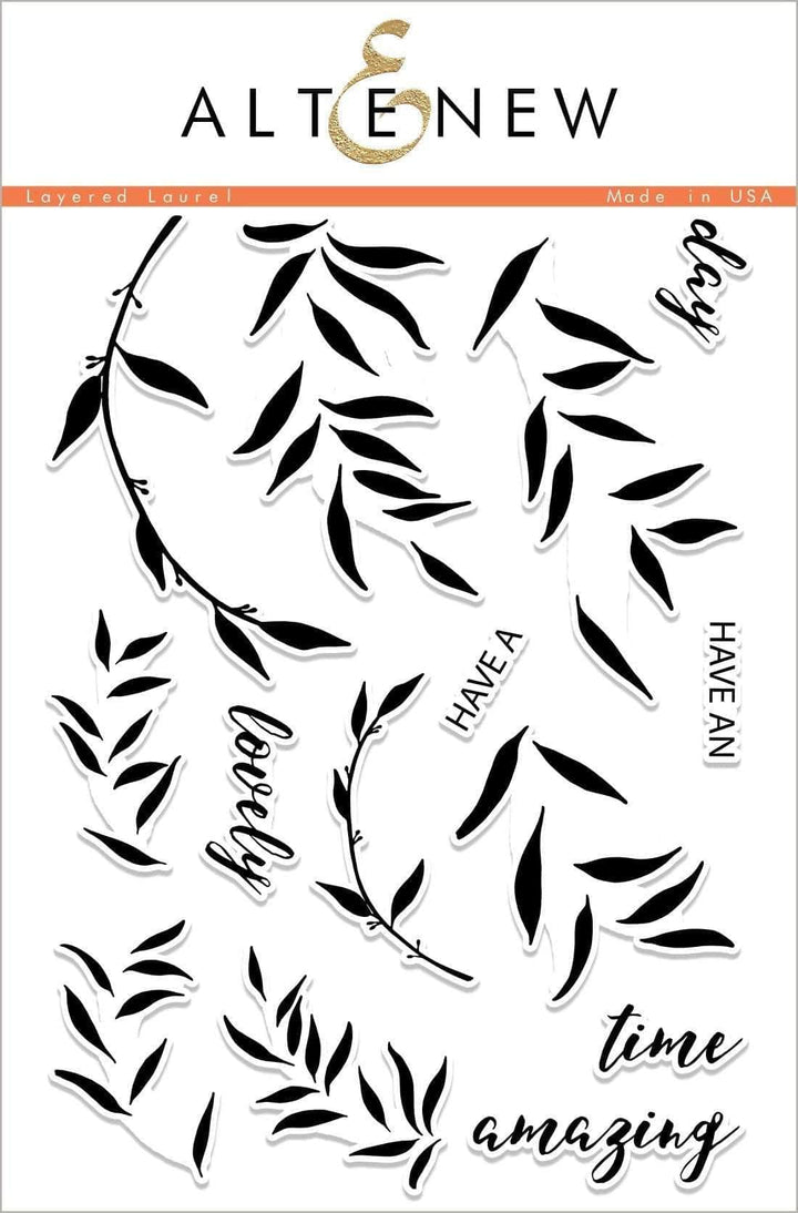 Photocentric Clear Stamps Layered Laurel Stamp Set