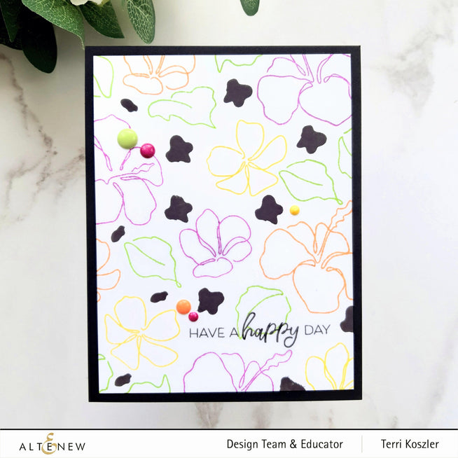 Photocentric Clear Stamps Linear Life: Tropical Garden Stamp Set