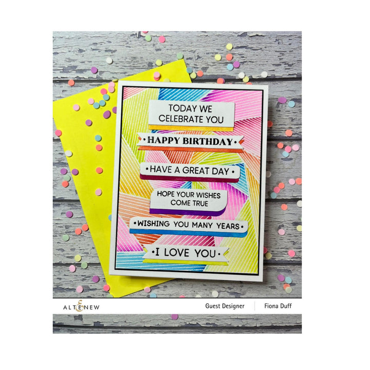 Photocentric Clear Stamps Linear Spiral Stamp Set