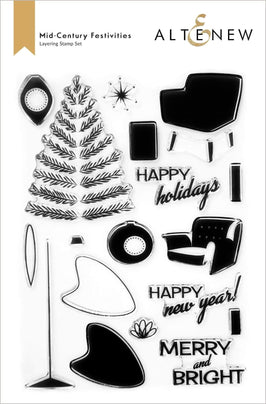 Photocentric Clear Stamps Mid-Century Festivities Stamp Set