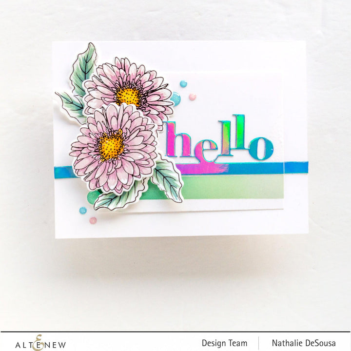 PMA Industries, Inc. Clear Stamps Mini Gerbera Stamp Set