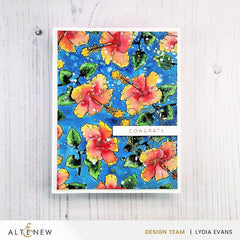 PMA Industries, Inc. Clear Stamps Mini Hibiscus Stamp Set
