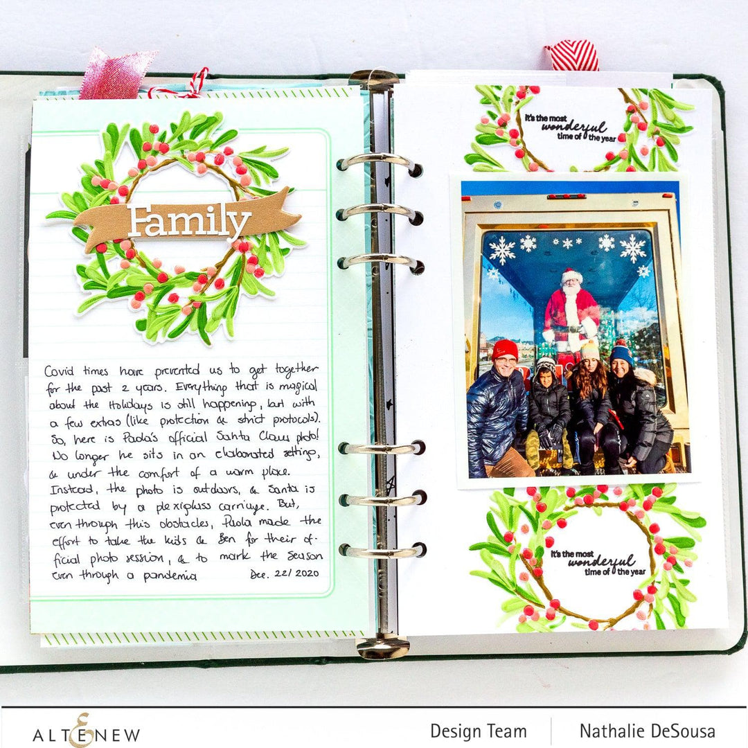 Photocentric Clear Stamps Mistletoe Wreath Stamp Set