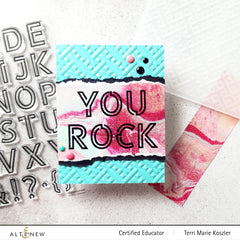 Photocentric Clear Stamps Modern Alphabet Stamp Set