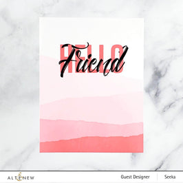 Photocentric Clear Stamps Modern Hello Stamp Set