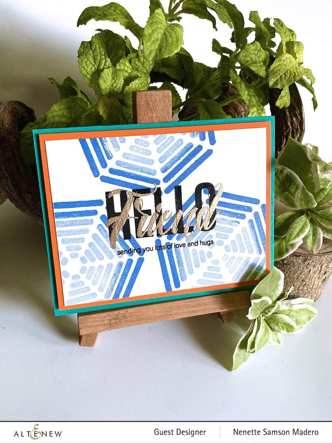 Photocentric Clear Stamps Modern Hello Stamp Set