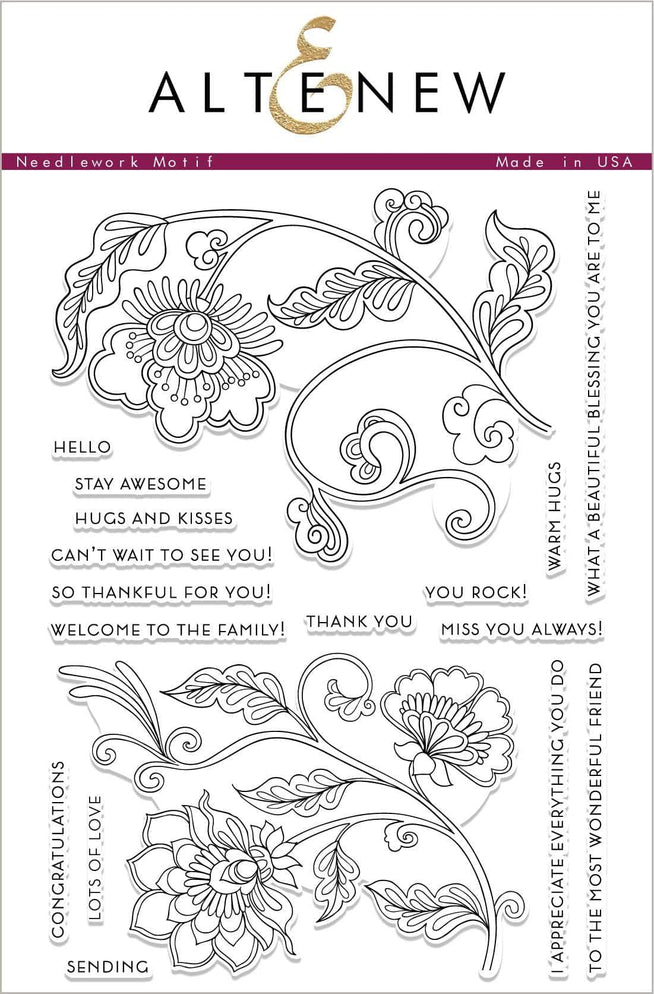 Photocentric Clear Stamps Needlework Motif Stamp Set