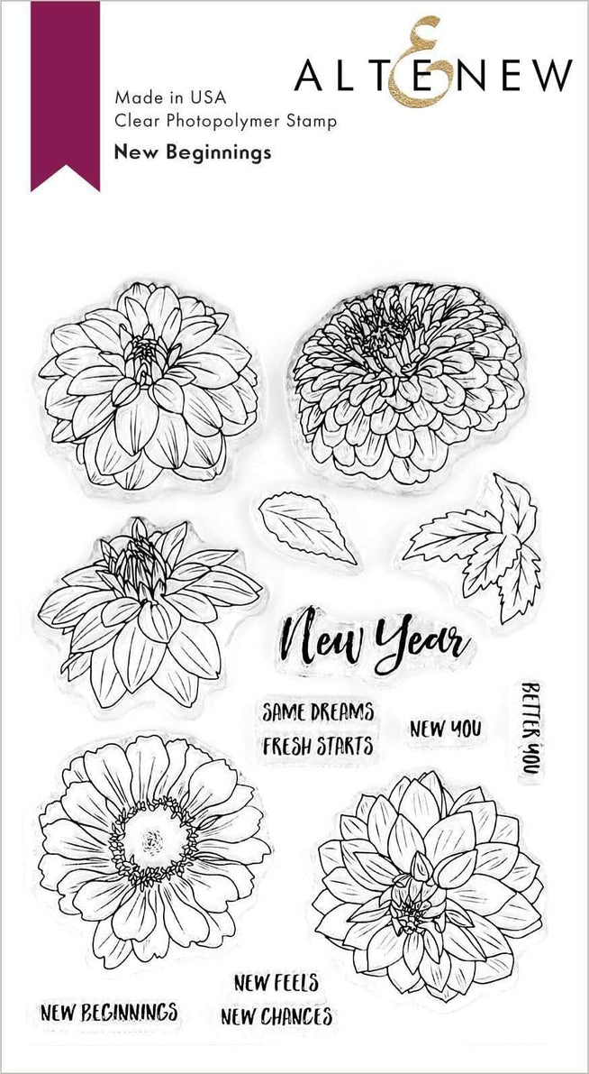 Photocentric Clear Stamps New Beginnings Stamp Set