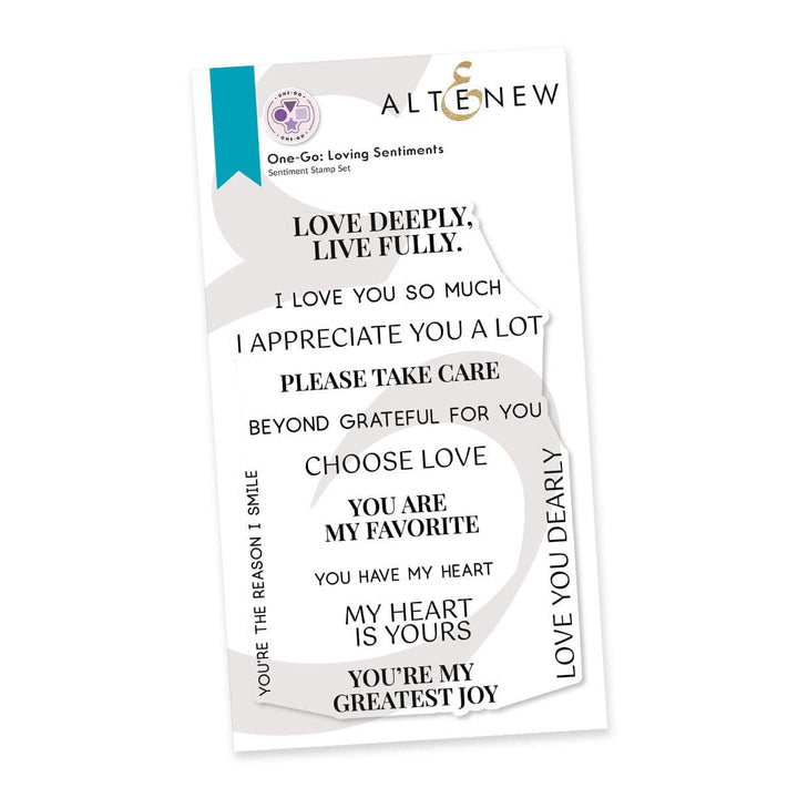 Photocentric Clear Stamps One-Go Loving Sentiments Stamp Set