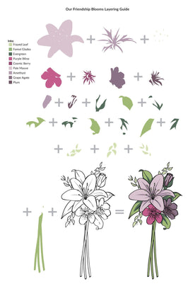 Photocentric Clear Stamps Our Friendship Blooms Stamp Set