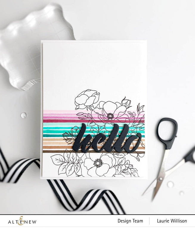 Photocentric Clear Stamps Paint-A-Flower: Anemone Outline Stamp Set