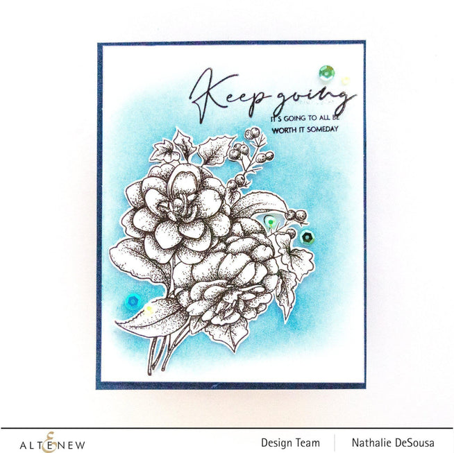 Photocentric Clear Stamps Paint-A-Flower: Camellia Outline Stamp Set