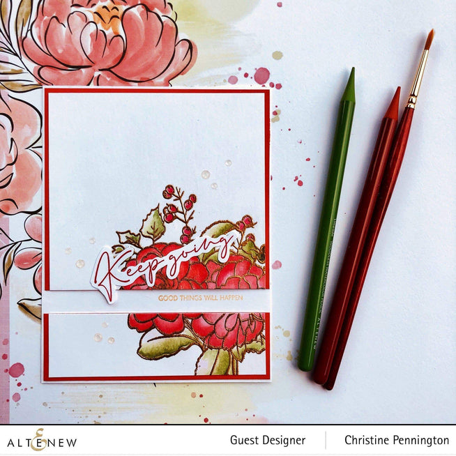 Photocentric Clear Stamps Paint-A-Flower: Camellia Outline Stamp Set