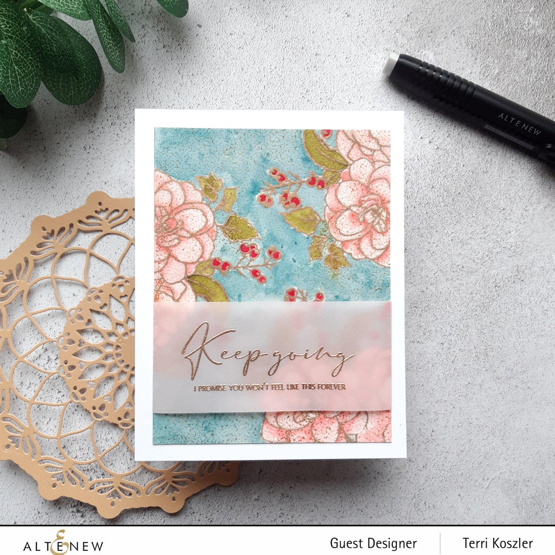 Photocentric Clear Stamps Paint-A-Flower: Camellia Outline Stamp Set