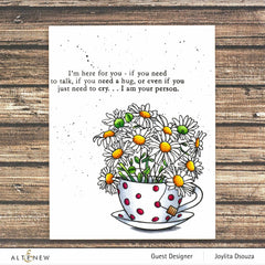 Photocentric Clear Stamps Paint-A-Flower: Chamomile Outline Stamp Set