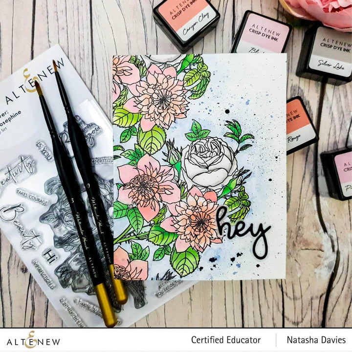 Photocentric Clear Stamps Paint-A-Flower: Clematis Josephine Outline Stamp Set