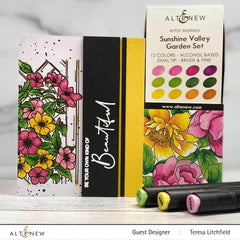 Photocentric Clear Stamps Paint-A-Flower: Clematis Outline Stamp Set