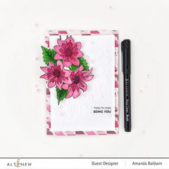 Photocentric Clear Stamps Paint-A-Flower: Fashion Monger Dahlia Outline Stamp Set