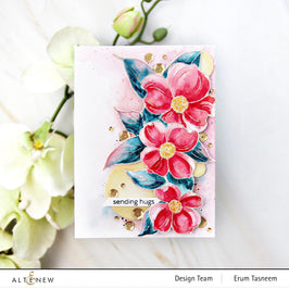 Photocentric Clear Stamps Paint-A-Flower: Flowering Dogwood Outline Stamp Set