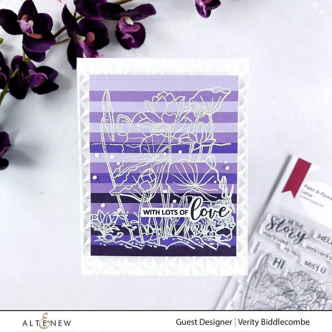 Photocentric Clear Stamps Paint-A-Flower: Lotus Outline Stamp Set