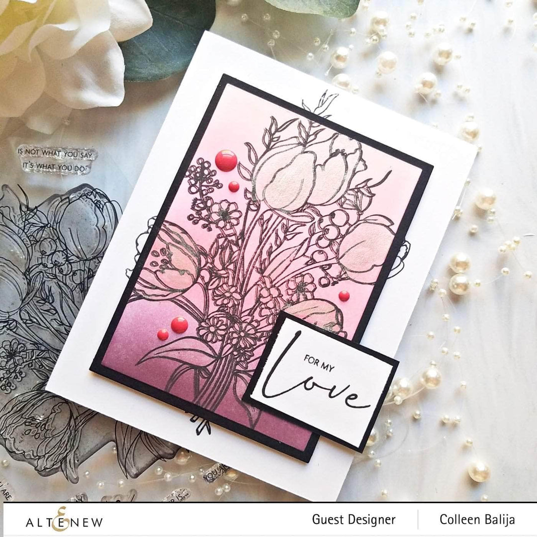 Photocentric Clear Stamps Paint-A-Flower: Tulips Outline Stamp Set