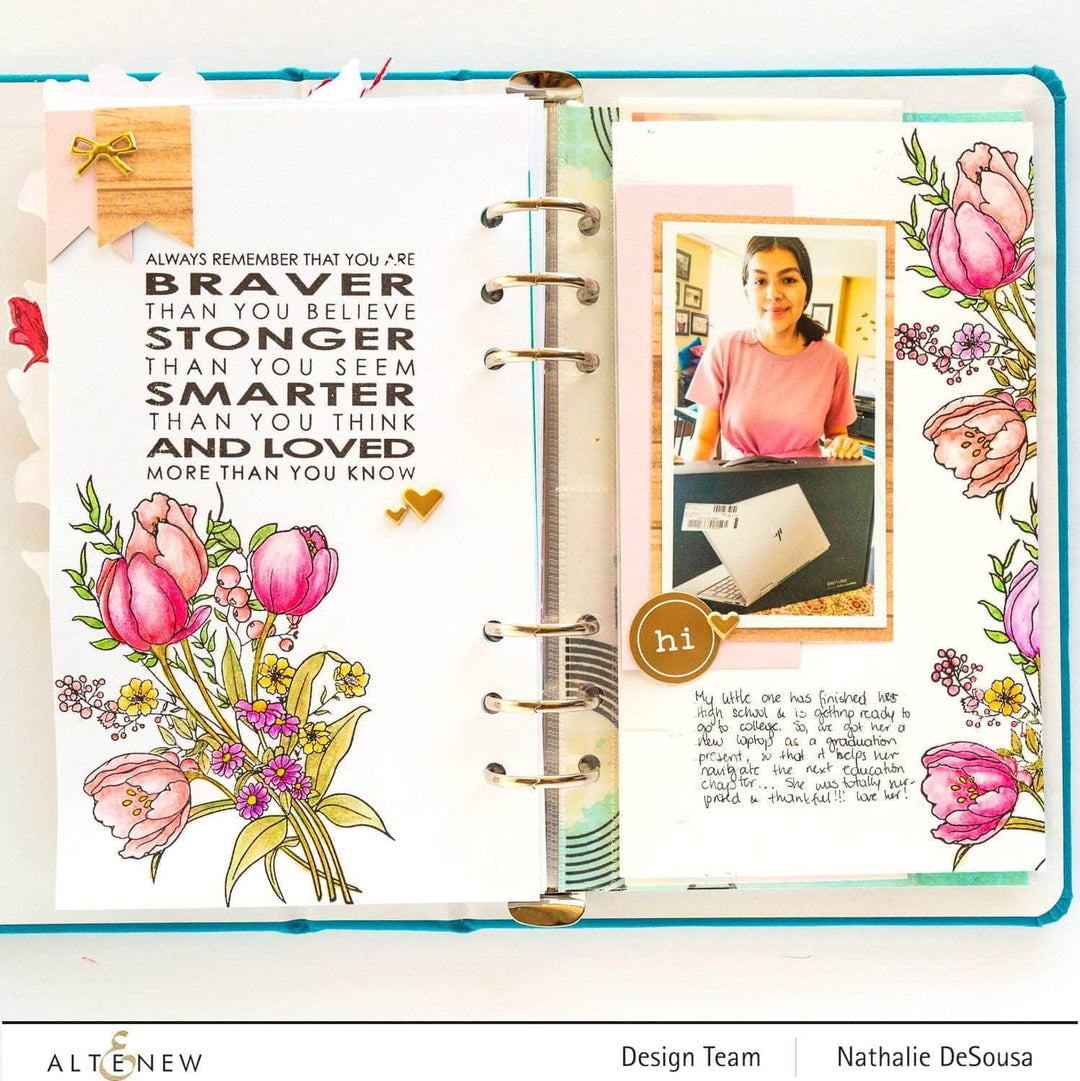 Photocentric Clear Stamps Paint-A-Flower: Tulips Outline Stamp Set
