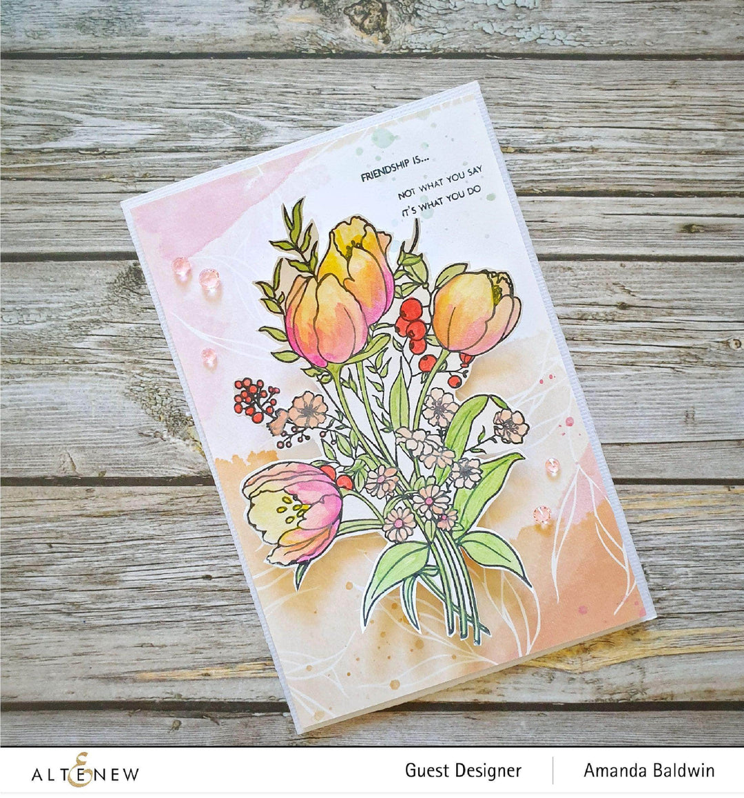 Photocentric Clear Stamps Paint-A-Flower: Tulips Outline Stamp Set
