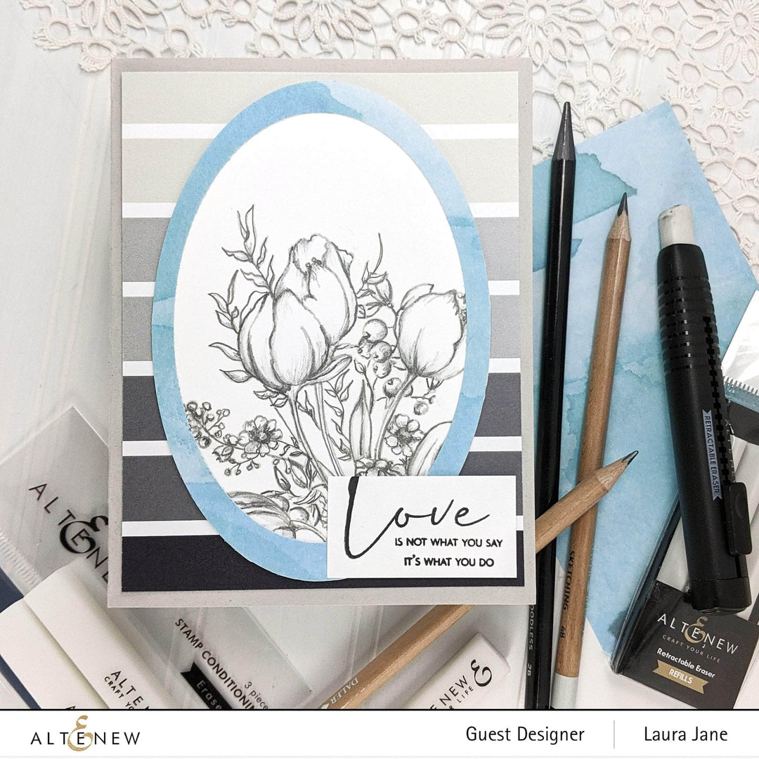 Photocentric Clear Stamps Paint-A-Flower: Tulips Outline Stamp Set