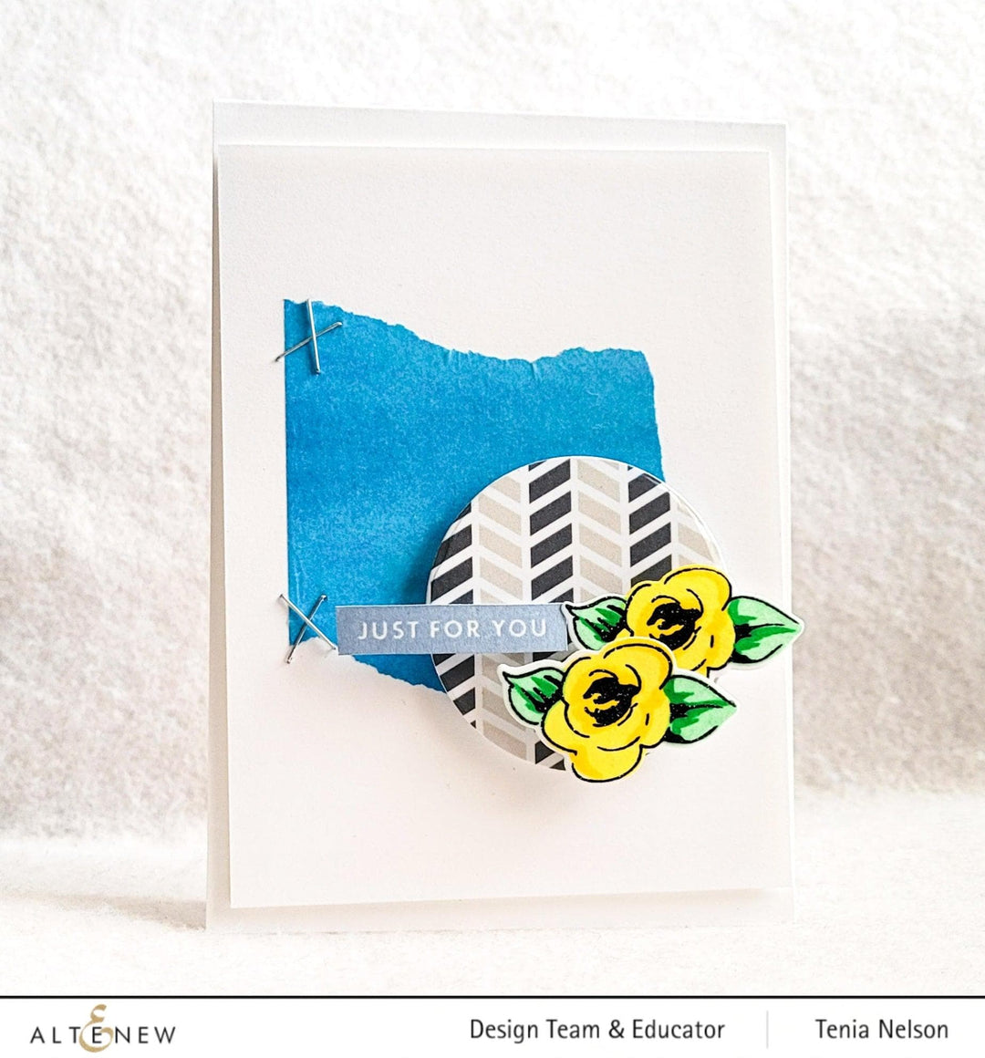 Photocentric Clear Stamps Painted Flowers Add-On Stamp Set