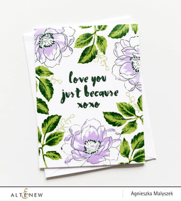 Photocentric Clear Stamps Painted Greetings Stamp Set