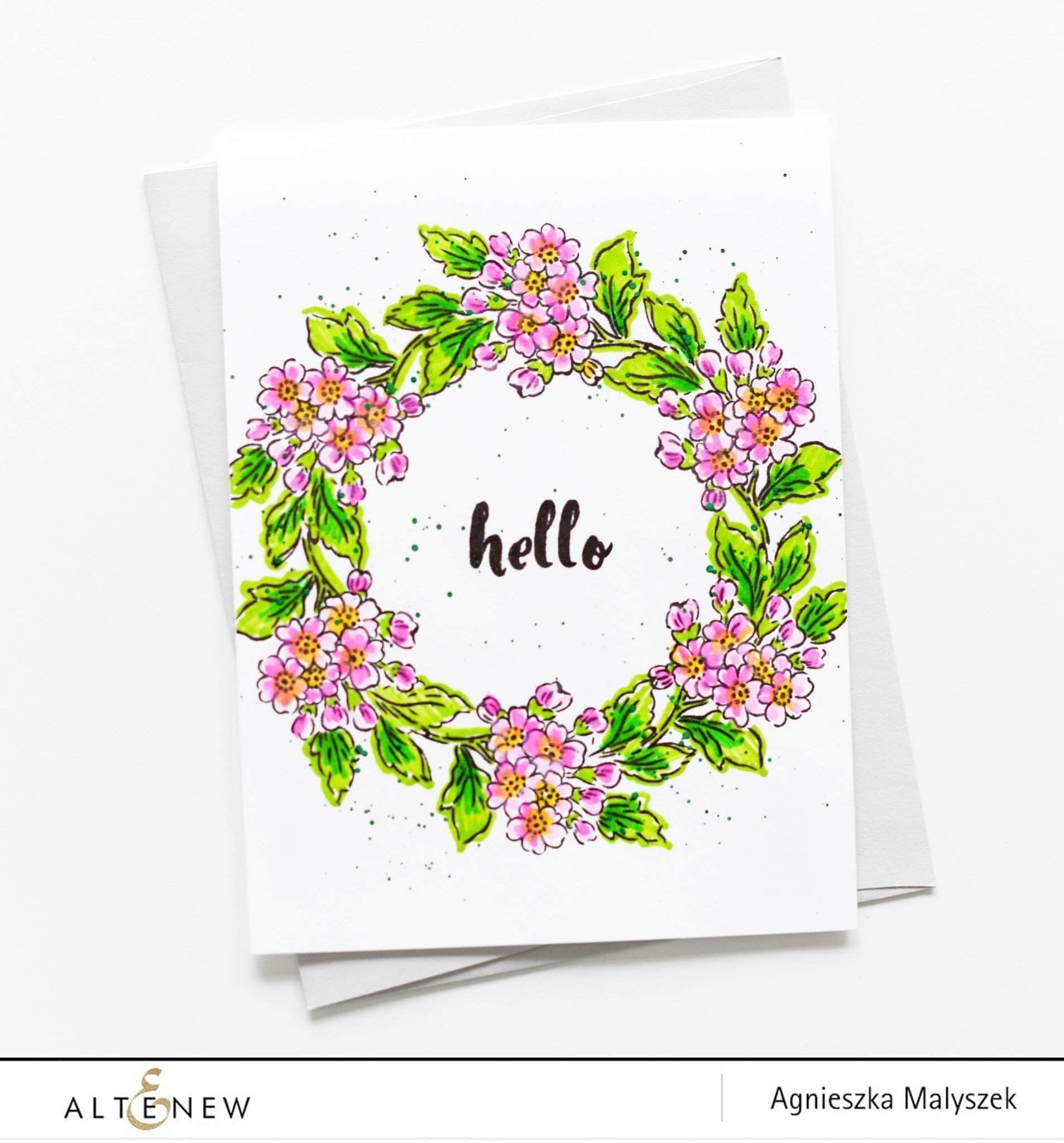 Photocentric Clear Stamps Painted Greetings Stamp Set
