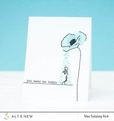 Photocentric Clear Stamps Painted Poppy Stamp Set